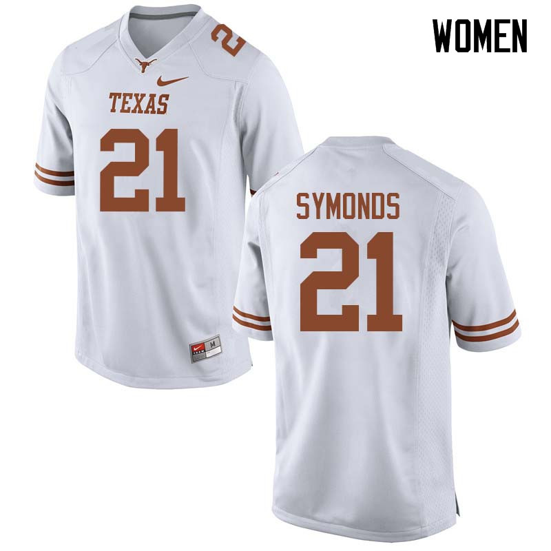 Women #21 Turner Symonds Texas Longhorns College Football Jerseys Sale-White